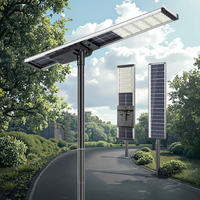 Réverbère solaire commercial de 120W 150W 180W intégré actionné mené contrôleur solaire de réverbère de 100W Mppt