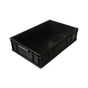 工业黑色工业注塑塑料盒静电控制容器