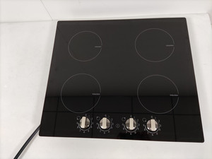 Table de cuisson électrique à Induction à 4 brûleurs, table de cuisson électrique à dessus lisse de 220V avec 4 éléments radiants, commande par bouton - Product Image 3