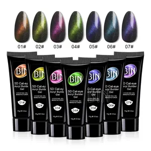 BIN 15g tubo gel polimero cambio temperatura smalto per unghie