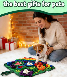 Tapis de reniflement pour chiens et chats, tapis d'alimentation interactif pour animaux de compagnie, jouets de puzzle pour chiens, tapis de reniflement en feutre de laine pour une alimentation lente - Product Image 6