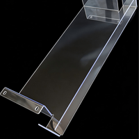 Traitement de couvercles en polycarbonate courbé par découpe CNC de précision |   Protection transparente en PC sur mesure de 2 mm avec plis en U et trous de fixation