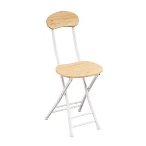 Folding Chair Portable Outdoor Simple Backrest Training Chair Home Student Dorm Minimalist Round Stool Metal <b>Frame</b> - Product Image 3
