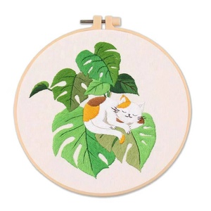 Kit de Bordado Floral Hecho a Mano de la Marca XIXI, Fácil de Usar para Principiantes, Juego de Iniciación de Punto de Cruz y Aguja Mágica con Hilo de Poliéster - Product Image 5