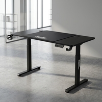 Table de bureau électrique extensible moderne AOR, personnalisable avec 1/2/3 plateaux, avec contrôleur électrique (72-116 cm)