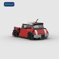 Jouet pour enfants, cadeau, plastique, construction, modèle de petite voiture, mini briques ABS, voitures pour garçons, jouets, utilisation décorative, ensembles de blocs de construction