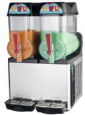 Slushy populaire pour votre bar ou votre restaurant avec cette machine à slush triple réservoir Omega OFS30 noire et en acier inoxydable