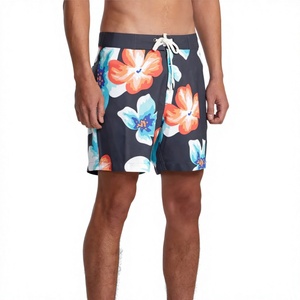 <b>Men's</b> <b>Floral</b> Print Board <b>Shorts</b> Quick Dry Drawstring Waist Casual <b>Swim</b> Trunks <b>Short</b> Length Mid Rise Polyester - Product Image 1