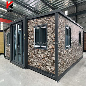 Bureau pliable de haute qualité de 20 pieds avec une cuisine, bonne propriété de conservation de <span class=keywords><strong>la</strong></span> chaleur, <span class=keywords><strong>maison</strong></span> préfabriquée pliable à double aile - Product Image 1