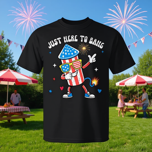 Camiseta para mujer Just Here To Bang Firework Director 4th July - Product Image 3