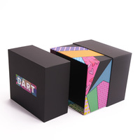 Boîte cadeau rigide carrée de qualité supérieure avec couvercle et base, emballage personnalisé pour bougies, boîte à souvenirs, jouets, boîte de présentation pour gobelets et tasses en verre