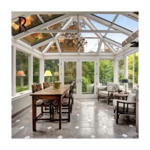Kits de véranda insonorisés en aluminium contemporains à la hausse maison véranda sur pied et maisons en verre véranda mobile rétractable - Product Image 6