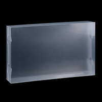 Boîte à thé en plastique transparente, emballage en forme de cube, boîte pliable, boîtes à thé vides en plastique pour sachets de thé
