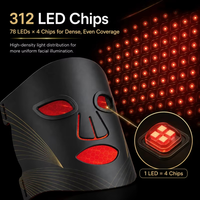 Magique Power 2026 Nouveau Masque Facial LED Infrarouge à Thérapie Photonique, Masque Facial LED à Lumière Rouge