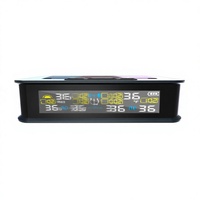 Capteur Tpms universel Capteur externe à énergie solaire pour camion RV Bus avec charge de type C Alarme de température