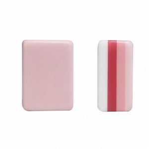 Fichas de mahjong americanas de acrílico de cuatro capas con diseño de mono rosa, diseño creativo de dibujos animados, portátiles, ideales para reuniones familiares - Product Image 4