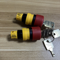 Tombol Stop Darurat Eao Model 61-5441.4/K, Sakelar Industri Merah