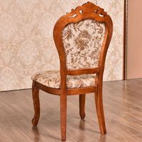 Chaise de salle à manger sculptée européenne de conception nouvelle 2020, en bois massif, mobilier d'hôtel, chaise de banquet, chaise de salle à manger en bois