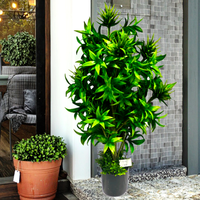 Plante artificielle en bambou d'intérieur, décoration artistique minimaliste, contemporaine, traditionnelle, industrielle, classique pour chambre à coucher, salle à manger