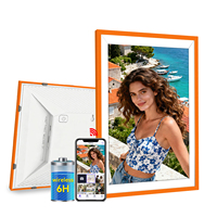 Cadre photo numérique Wi-Fi 10,1 pouces, 32 Go, portable, alimenté par batterie, partage de photos à distance, cadeau, vente en gros OEM