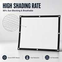 Filet d'ombrage blanc en HDPE résistant aux UV, à haute opacité, imperméable, pour serres agricoles