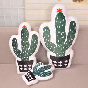 Pineapple And Cactus Throw <b>Pillows</b> Plush Decorative Cushions For <b>Sofa</b> Living Room Office Car Seat Plant Pattern 100% Polyester - Product Image 3