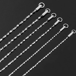 สร้อยคอสแตนเลสสีเงินหรูหรา ดีไซน์ดาวระยิบระยับ กันน้ำ สำหรับผู้หญิง - Product Image 2