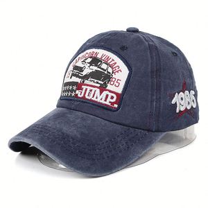 1985 Cổ Điển Bông Mũ Bóng Chày Mùa Hè Hip Hop Snapback Trucker Cha <span class=keywords><strong>Hat</strong></span> Với Nhảy Thư Thanh Niên Có Thể Điều Chỉnh Golf Bóng Cap - Product Image 2