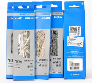 Chaîne de vélo de montagne Shimano 9/10 vitesses HG53 HG54 112 maillons 116 maillons chaîne de vélo de route argentée pièces de vélo chaînes - Product Image 3