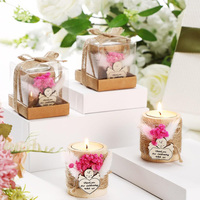 Emballage de boîte à bougies en plastique transparent écologique personnalisé avec vernis, cube cadeau pour l'artisanat