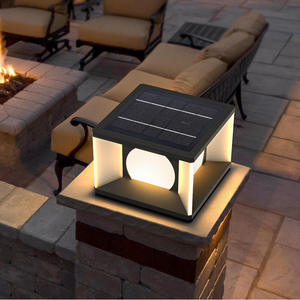 Lampada <span class=keywords><strong>Solare</strong></span> da Esterno per Pilastri, Impermeabile, per Recinzioni, Ingressi, Giardini, Stile Europeo - Product Image 4