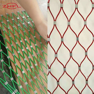 Maille de câble métallique tressé flexible en acier inoxydable coloré 304/316 pour cage de zoo avec services de découpe et de pliage - Product Image 4