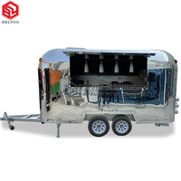 Camion à café personnalisé BBQ Cuisine mobile Restauration rapide Restaurant Taco Hot Dog Chariot Bière Bar Concession Remorque alimentaire mobile