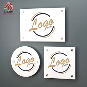 Insegna Aziendale Personalizzata in Acrilico con Logo Fluttuante da Parete per Ufficio, Insegna da Parete per Ufficio, Targa per Vetrina - Product Image 3