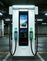 Chargeur rapide DC Type 2 380/415V Niveau 3 Borne de recharge pour véhicules électriques murale à usage commercial