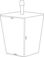 Pied de canapé en plastique imitation bois moderne, robuste et résistant, pour salon, hôpital, hôtel, usage extérieur - 25 ans d'expérience