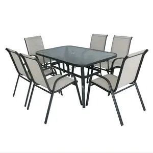 Uplion USAヨーロッパ市場人気の屋外テーブルと椅子セット家具セットガーデンパティオダイニング屋外パティオ家具