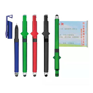 Bolígrafo Promocional Personalizado con Banner Extraíble de Plástico, Bolígrafo Multifuncional con Bandera, Bolígrafo con Punta de Bola y Soporte para Teléfono con Lápiz Táctil - Product Image 1