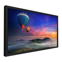 OEM 46 pouces 1.7mm multi-écrans d'intérieur multi-écrans publicitaires boîte à LED panneau mural vidéo pour studio de diffusion en direct de jeux
