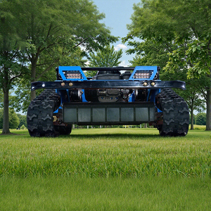Installation facile du robot de tondeuse à gazon industriel automatique à chenilles en caoutchouc avec moteur à essence de style moderne - Product Image 5