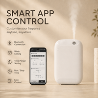 Diffuseur d'arômes sans eau pour usage commercial, 400 ml, écran LCD, sans fil, tactile, mural, désodorisant pour bureau