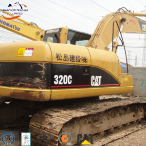 Excavadora de Orugas Usada 320C de 20 Toneladas, Rendimiento Duradero, Motor Fuerte, Alta Eficiencia, Bomba de Engranajes 2022, Rodamiento 320B 320D - Product Image 1
