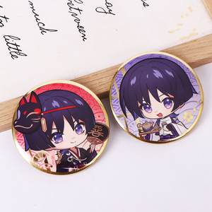 Badge en étain style anime Xin Ding, broches personnalisées imprimées 34623 pour les fans et les collectionneurs - Product Image 3