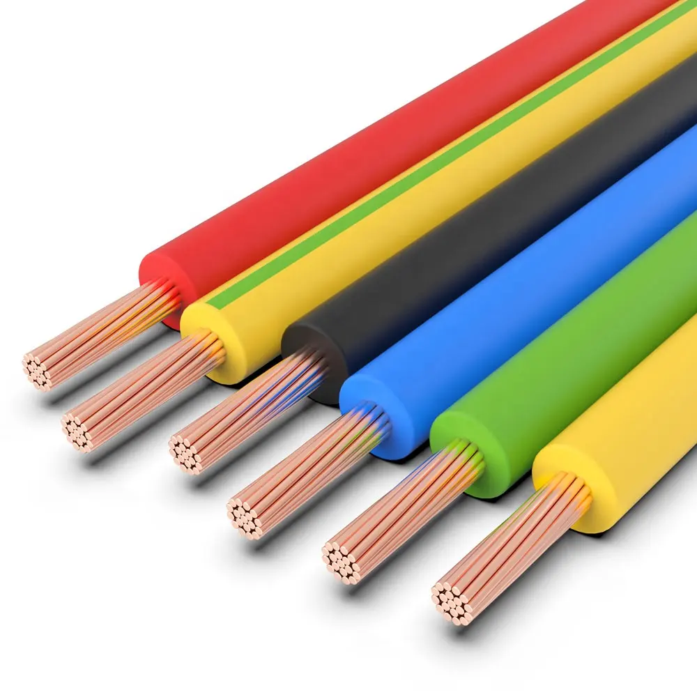 BV BVR 1,5 mm 2,5 mm 4 mm 6 mm AWG 6 11 13 15 Kupfer-PVC-Hausdraht Einzelkernkabel