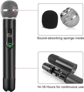 SN920 Professional Handheld Transmitter 4 Channels UHF Wireless Dynamic Microphone Studio With Receiver