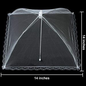 Bìa thực phẩm rau trong suốt có thể gập lại muỗi bằng chứng hình chữ nhật bìa ngoài trời dã ngoại bảng Bìa - Product Image 6