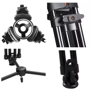 Équipement photographique Eg40 Plus, trépied vidéo professionnel robuste en aluminium, tête fluide, bol de 150 mm, capacité de charge de 40 kg - Product Image 3