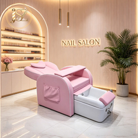 Mobilier de salon de manucure, chaise de spa pour les pieds en cuir de qualité supérieure, chaise de pédicure électrique pour centre de thérapie des pieds