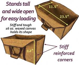 Free Sample <b>Carrier</b> Bag Oxford Cloth Canvas Outdoor Camping Wood <b>Log</b> <b>Carrier</b> Match Bag Package Tote Holder for Outdoor - Product Image 2