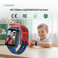LAGENIO K9 Jam Tangan Pintar Anak dengan Kartu SIM 4G, GPS LBS WIFI Pelacak, Tahan Air IP68, AI SOS, Panggilan Video, CE Smart Watch untuk Anak-anak